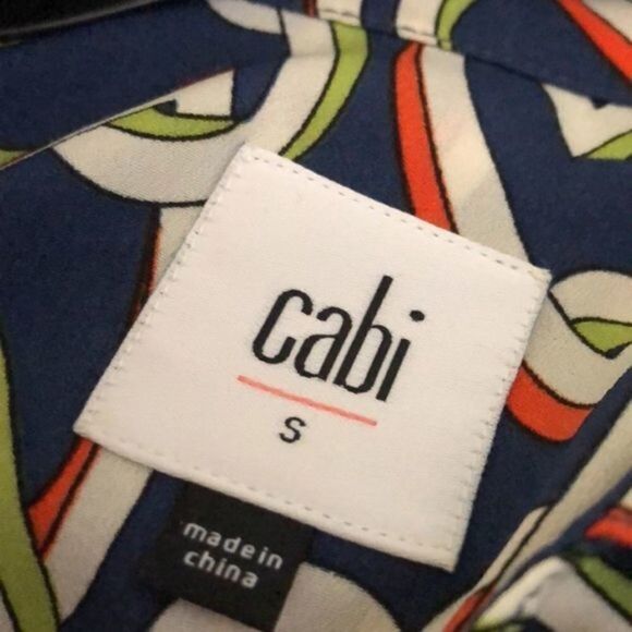 CAbi heart chain Armour button up collared dress small - Picture 7 of 10